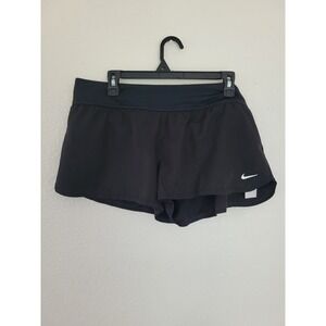Nike Women's Swim Bottoms Black Running Shorts‎ with Liner Size XL NEW #21